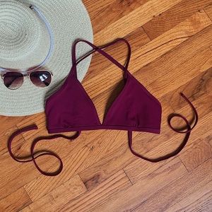 Jolyn Burgundy Bikini Top ☀️